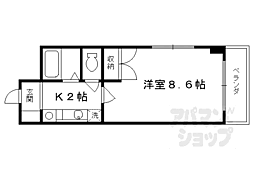 Ｌａ　Ｆｕｅｎｔｅ　友 1階1Kの間取り
