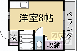 豊栄ハイツ 4階ワンルームの間取り