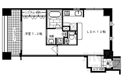 阪急京都本線 京都河原町駅 徒歩5分の賃貸マンション 2階1LDKの間取り