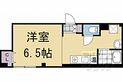 清風ハイツ 2階1Kの間取り