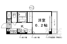 メゾンマロニエ 2階1Kの間取り