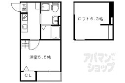 Ｔｉｅｒｒａ 2階1Kの間取り