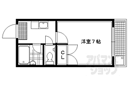 プライムベル 3階1Kの間取り