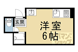 山米マンション 3階ワンルームの間取り