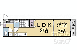 メゾン・ド・ブランシェ山科駅前 3階1LDKの間取り