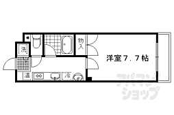 京阪本線 伏見桃山駅 徒歩5分の賃貸マンション 1階1Kの間取り