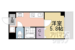 ＡＹＭ堀川五条 1階1Kの間取り