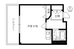 フラッツ本町月ノ輪 2階