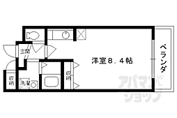 京阪本線 伏見桃山駅 徒歩13分の賃貸マンション 3階1Kの間取り