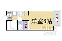 エルド・ラ・ド 1階1Kの間取り