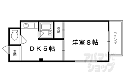 ラフォーレ睦 2階1Kの間取り