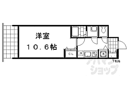 阪急京都本線 大宮駅 徒歩7分の賃貸マンション 3階1Kの間取り