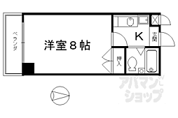 ライム21 1Kの間取図画像