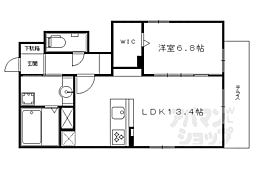 ピグナフィオーレＡ棟・Ｂ棟 1階1LDKの間取り
