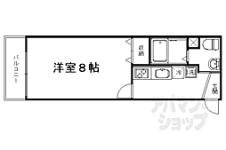 阪急京都本線 西京極駅 徒歩7分の賃貸マンション 5階1Kの間取り