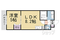 京阪本線 伏見桃山駅 徒歩4分の賃貸マンション 3階1LDKの間取り