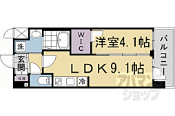 プレサンス十条凜華 5階1LDKの間取り