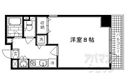 阪急京都本線 大宮駅 徒歩1分の賃貸マンション 3階1Kの間取り
