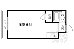 マンションＬＡＲＫ 2階1Kの間取り