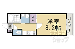 JR奈良線 JR藤森駅 徒歩1分の賃貸マンション 1階1Kの間取り