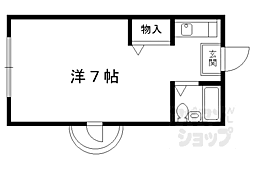 サンリット 3階1Kの間取り