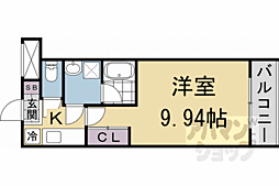 ＭＵＳＥ 1階1Kの間取り