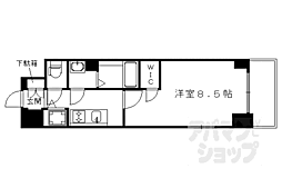 ESPLACEKYOTORAKUNAN 1Kの間取図画像