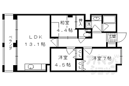パインフィールド洛東 3LDKの間取図画像