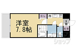 ダイワグレイスメゾン京都西七条 1Kの間取図画像