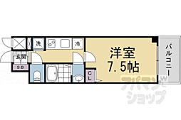 ファステート京都洛南エリーゼ 1Kの間取図画像