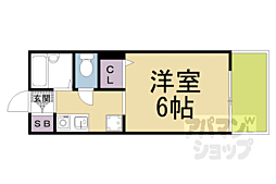 セジュール冨井 1Kの間取図画像