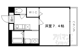 テンダー西浦 1Kの間取図画像
