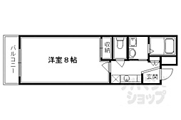 フォーブル高倉 1Kの間取図画像