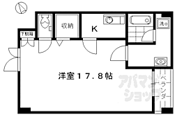 京都陶芸工房サクシード吉祥院 1Kの間取図画像
