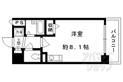 プレサンス京都清水 ワンルームの間取図画像