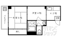 コーポさいとう 2Kの間取図画像