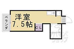 大杉ビル ワンルームの間取図画像
