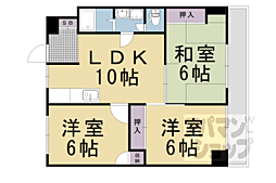 東和ハイツ本館 3LDKの間取図画像