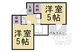 アメニティー京都一番館 2Kの間取図画像