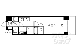 ESPLACEKYOTORAKUNAN 1Kの間取図画像