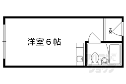 アレックスビル3 ワンルームの間取図画像