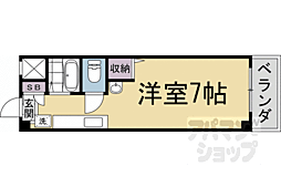 樹庭夢幹 1Kの間取図画像