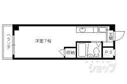 樹庭夢幹 1Kの間取図画像