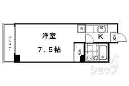 ルミナス野瀬 1Kの間取図画像