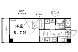 スールバリエルネス壬生川 1Kの間取図画像