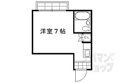 メゾンドアリス ワンルームの間取図画像