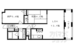 パインフィールド洛東 2LDKの間取図画像