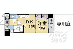 ベラジオ雅び烏丸十条2 1DKの間取図画像