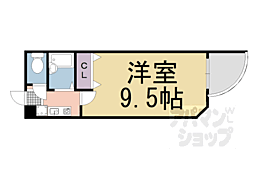 エンゼルコート 1Kの間取図画像
