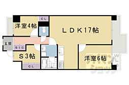サン・レスポアール 2SLDKの間取図画像